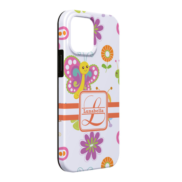 Custom Leopard Print iPhone Case - Rubber Lined - iPhone 13 Pro Max (Personalized)