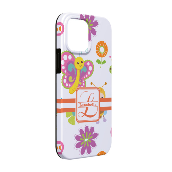 Custom Leopard Print iPhone Case - Rubber Lined - iPhone 13 Pro (Personalized)