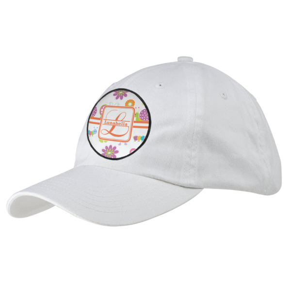 Custom Leopard Print Baseball Cap - White (Personalized)