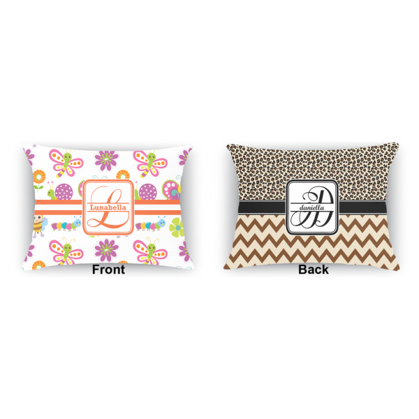 Custom Design - Indoor Rectangular Burlap Pillow (Front and Back)