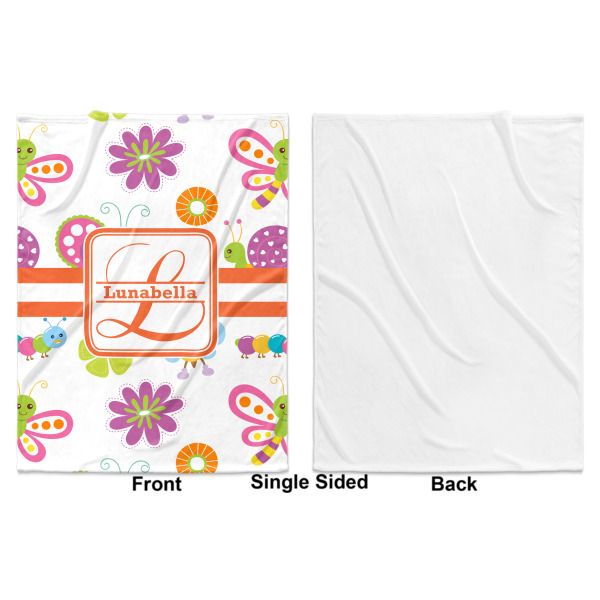 Custom Design - Baby Blanket (Single Sided - Printed Front, White Back)