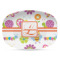 Leopard Print Plastic Platter - Microwave & Oven Safe Composite Polymer (Personalized)