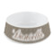 Leopard Print Plastic Dog Bowl - Small (Personalized)