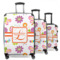 Leopard Print 3 Piece Luggage Set - 20" Carry On, 24" Medium Checked, 28" Large Checked (Personalized)