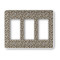 Leopard Print Rocker Style Light Switch Cover - Three Switch