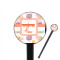 Leopard Print 7" Round Plastic Stir Sticks - Black - Single Sided (Personalized)