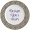 Leopard Print Ceramic Dinner Plates (Set of 4) (Personalized)