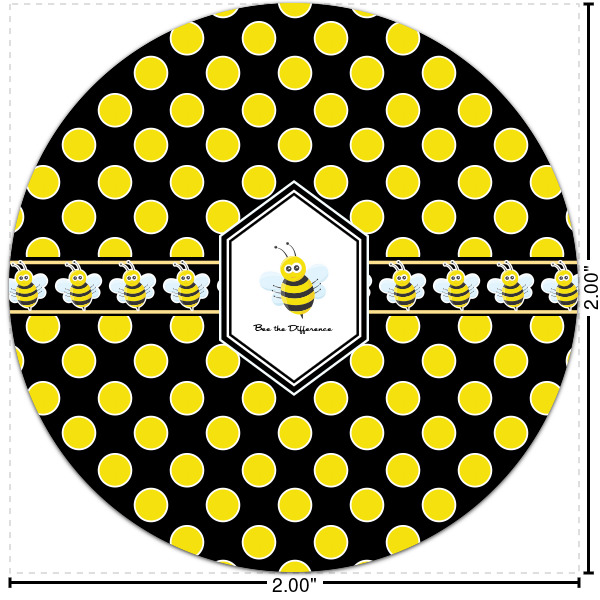 Custom Honeycomb Multipurpose Round Labels - 2" (Personalized)