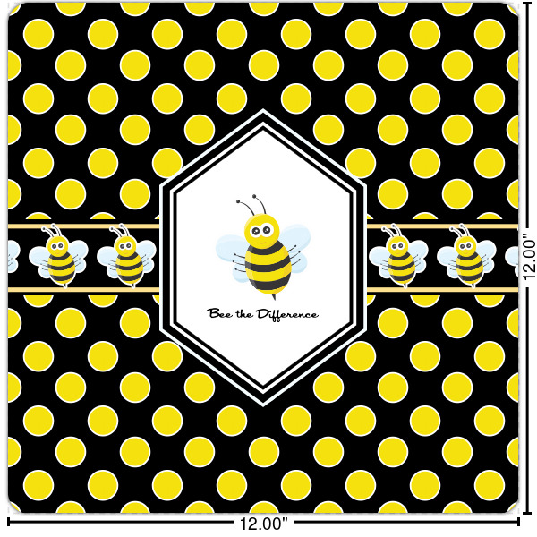 Custom Honeycomb Square Decal - Medium (Personalized)
