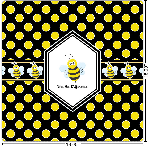 Custom Honeycomb Square Decal - Large (Personalized)