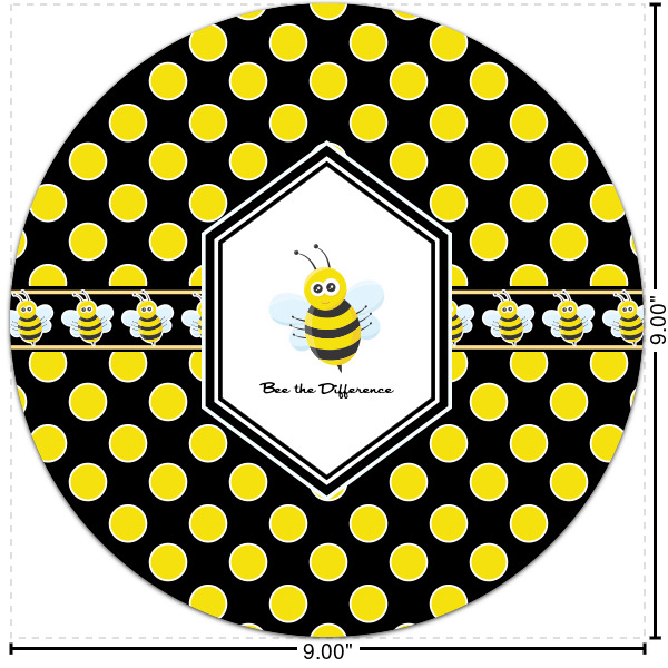 Custom Honeycomb Round Decal - Small (Personalized)
