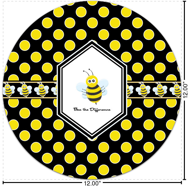 Custom Honeycomb Round Decal - Medium (Personalized)