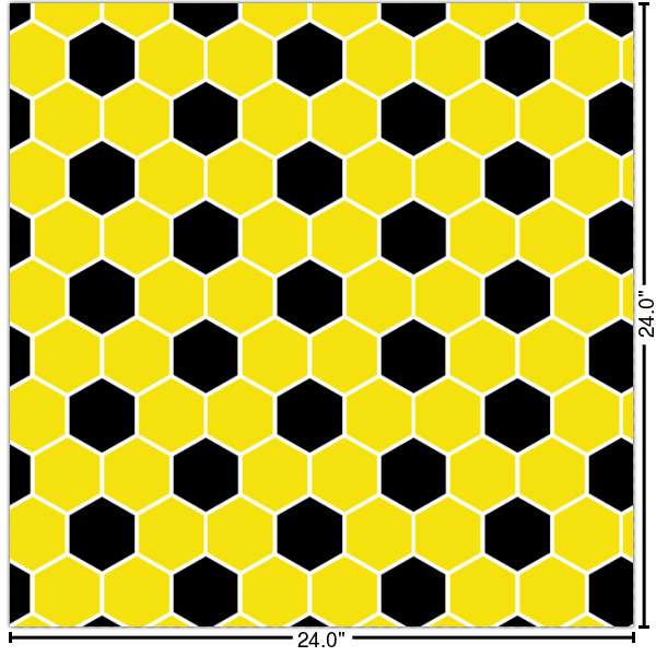 Custom Honeycomb Wallpaper & Surface Covering (Peel & Stick 24"x 24" Sample)