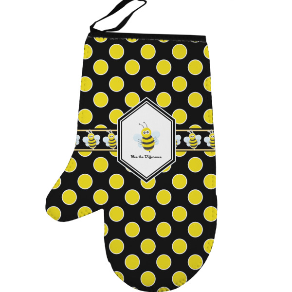 Custom Honeycomb Left Oven Mitt (Personalized)