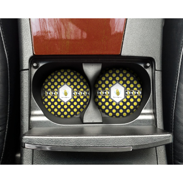 Custom Design - Sandstone Car Coaster - In Cup Holder