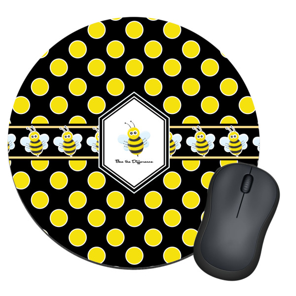 Custom Honeycomb Round Mouse Pad (Personalized)