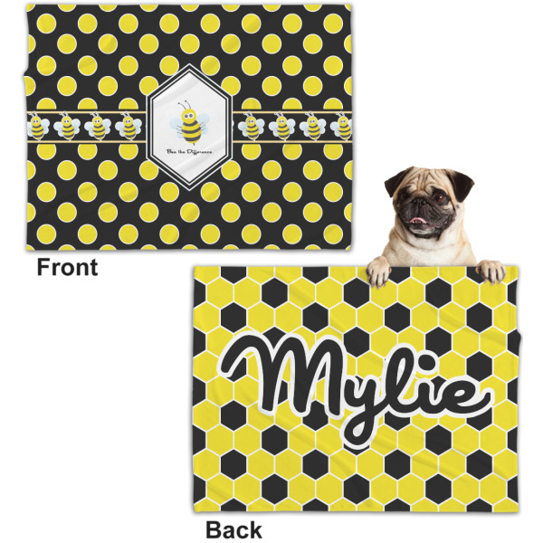 Custom Design - Microfleece Dog Blanket - Regular - Front & Back