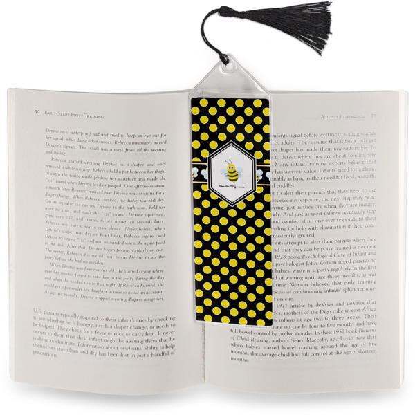Custom Design - Bookmark w/ Tassel - In Book