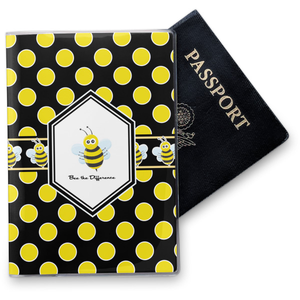 Custom Honeycomb Vinyl Passport Holder (Personalized)