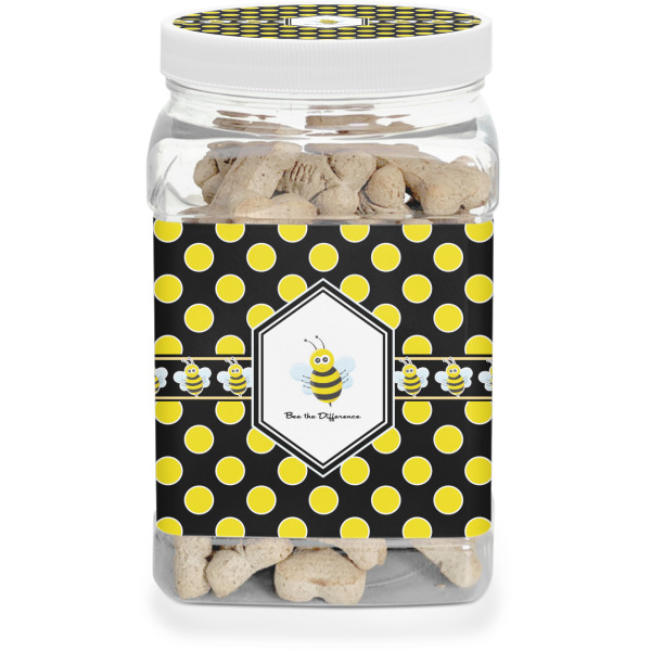 Custom Honeycomb Dog Treat Jar (Personalized)