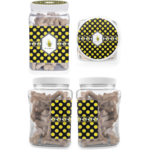 Custom Design - Pet Treat Jar - Multiple Angles