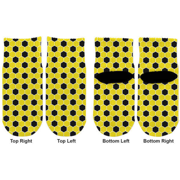 Custom Design - Toddler Ankle Socks - Double Pair - Front and Back - Apvl