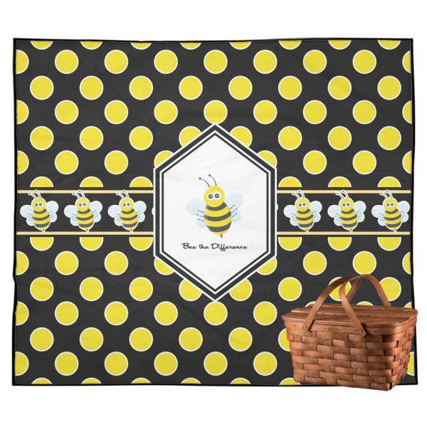 Custom Honeycomb Outdoor Picnic Blanket (Personalized)