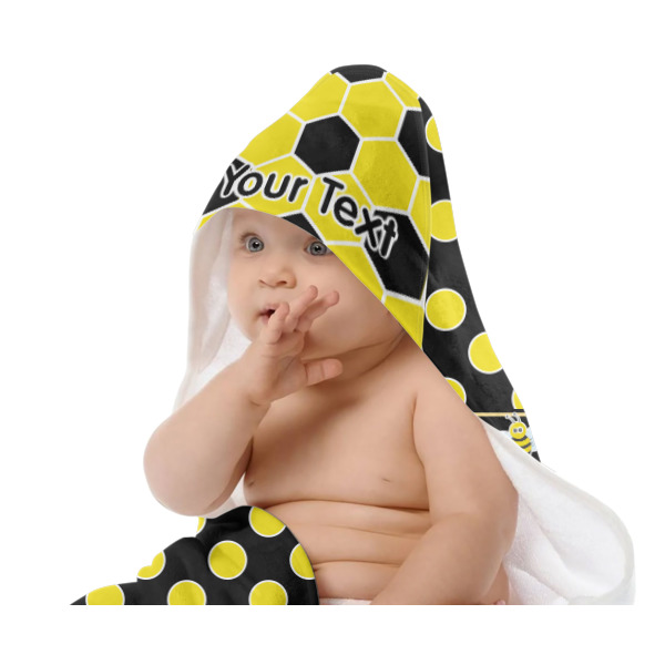 Custom Design - Baby Hooded Towel on Child