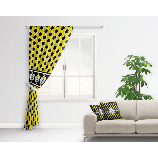 Custom Design - Curtain With Window and Rod - in Room Matching Pillow