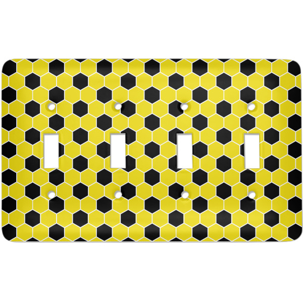 Custom Honeycomb Light Switch Cover (4 Toggle Plate)