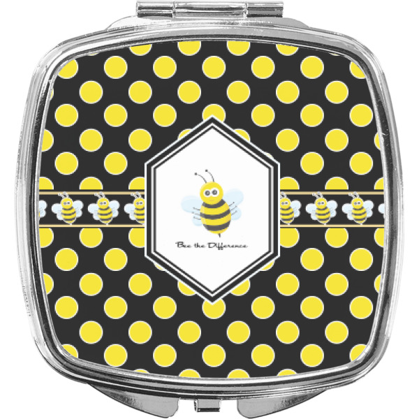 Custom Honeycomb Compact Makeup Mirror (Personalized)