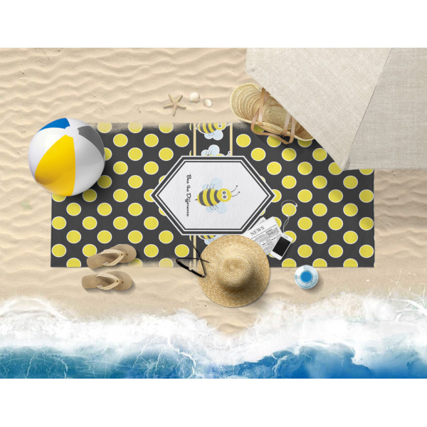 Custom Design - Beach Towel - Lifestyle on Beach