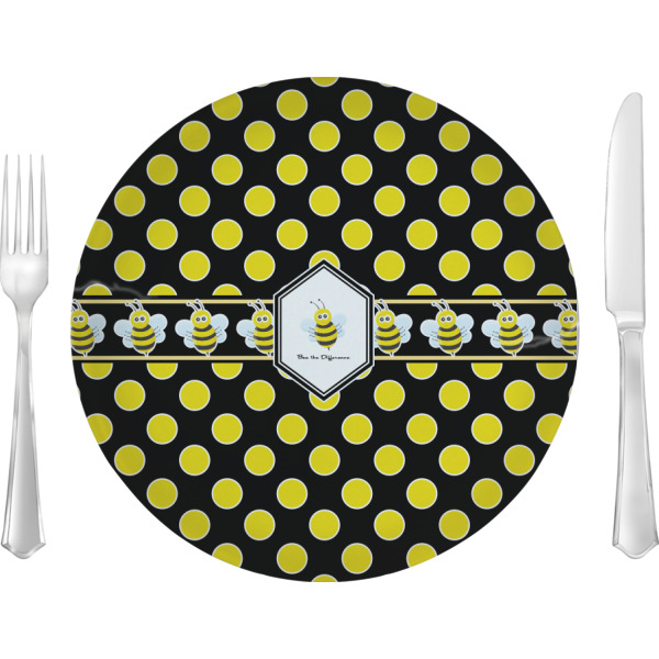 Custom Design Your Own 10" Glass Lunch / Dinner Plate