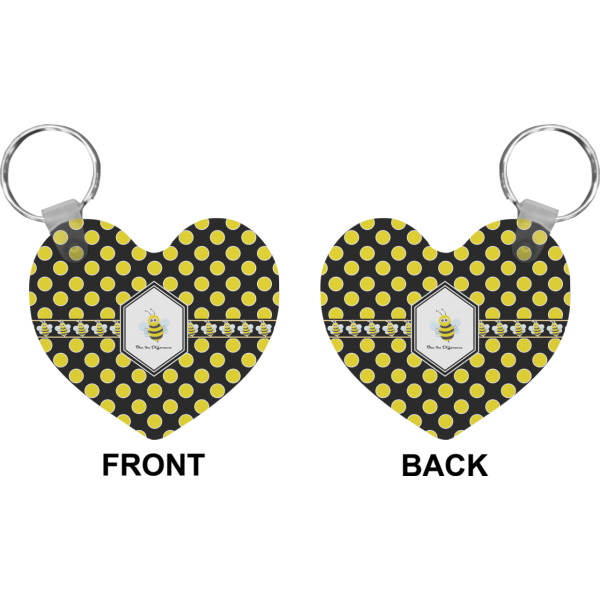 Custom Design - Heart Keychain (Front + Back)