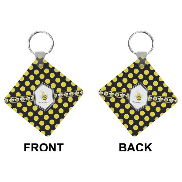 Custom Design - Diamond Keychain (Front + Back)