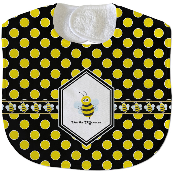 Custom Design - New Baby Bib - Closed and Folded