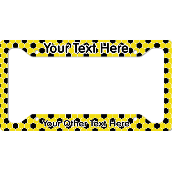 Custom Honeycomb License Plate Frame (Personalized)