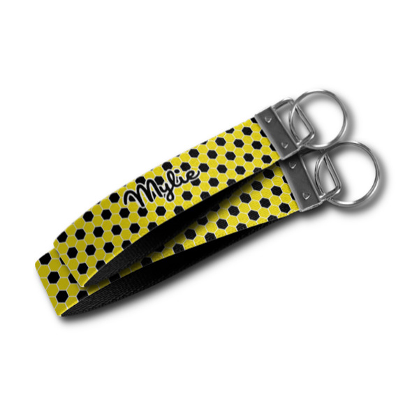 Custom Design - Webbing Keychain FOBs - Size Comparison