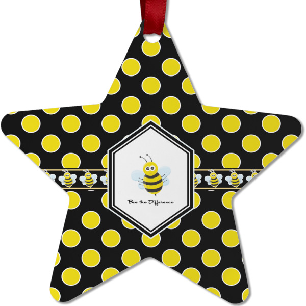 Custom Design - Metal Star Ornament - Front