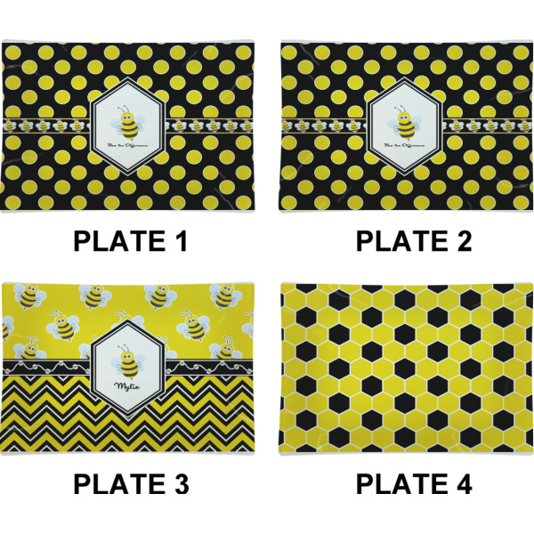 Custom Design - Set of Rectangular Appetizer / Dessert Plates (Approval)