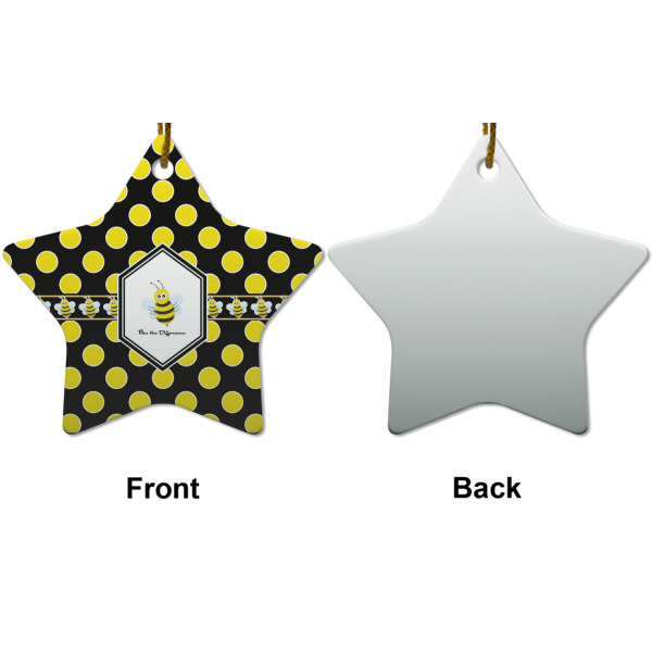Custom Design - Ceramic Flat Ornament - Star Front & Back (APPROVAL)
