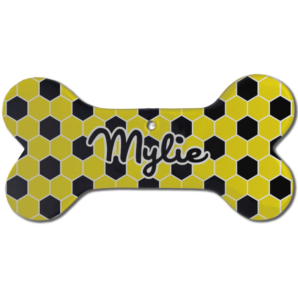 Custom Design - Ceramic Flat Ornament - Bone Front