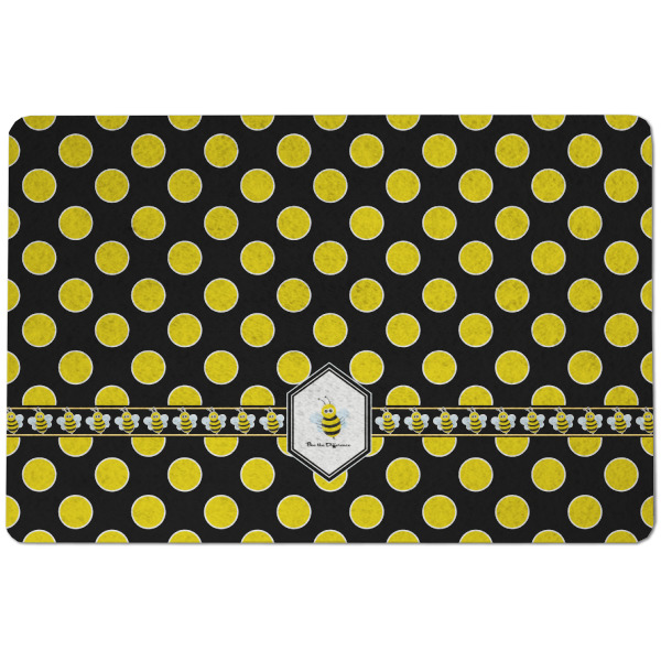 Custom Honeycomb Dog Food Mat w/ Name or Text