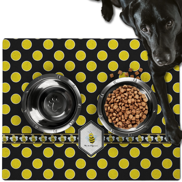 Custom Design - Dog Food Mat - Large LIFESTYLE