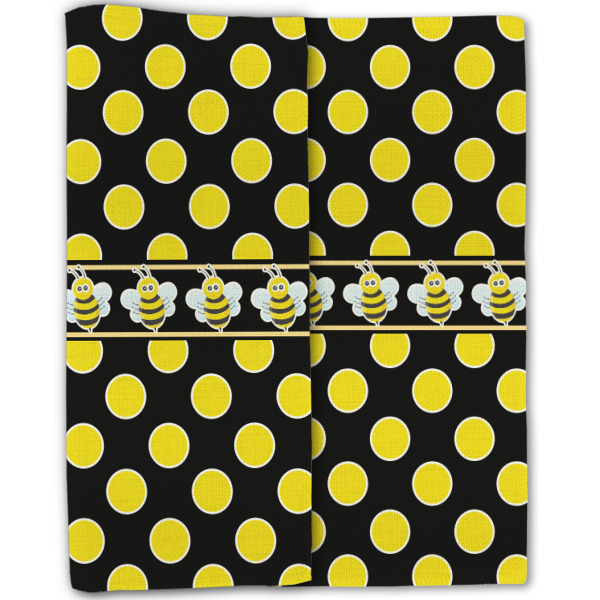 Custom Design - Linen Placemat - Double Sided - Folded Half