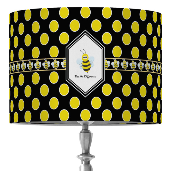 Custom Honeycomb 16" Drum Lamp Shade - Fabric (Personalized)