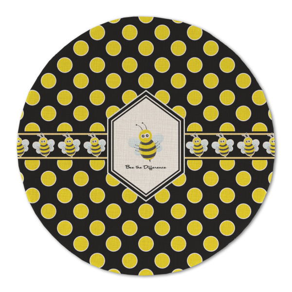 Custom Design - Round Linen Placemats - FRONT (Double Sided)