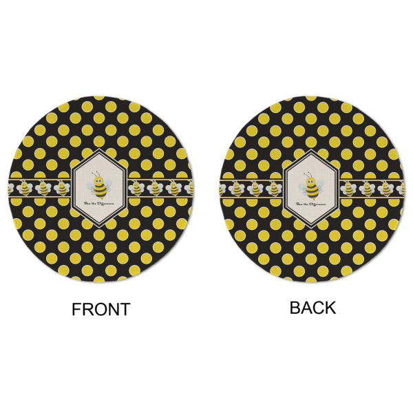 Custom Design - Round Linen Placemats - APPROVAL (double sided)