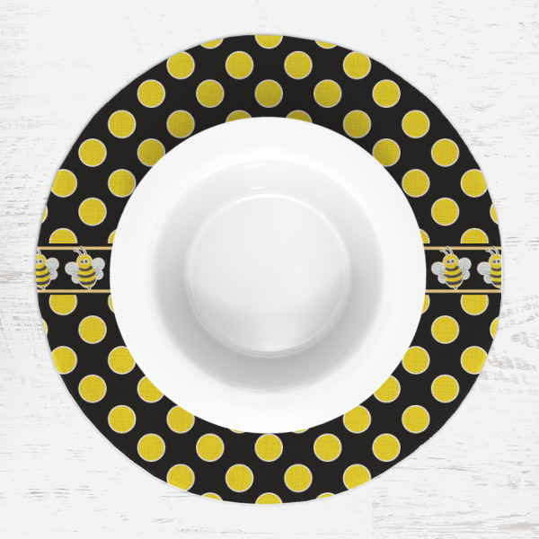 Custom Design - Round Linen Placemats - LIFESTYLE (single)