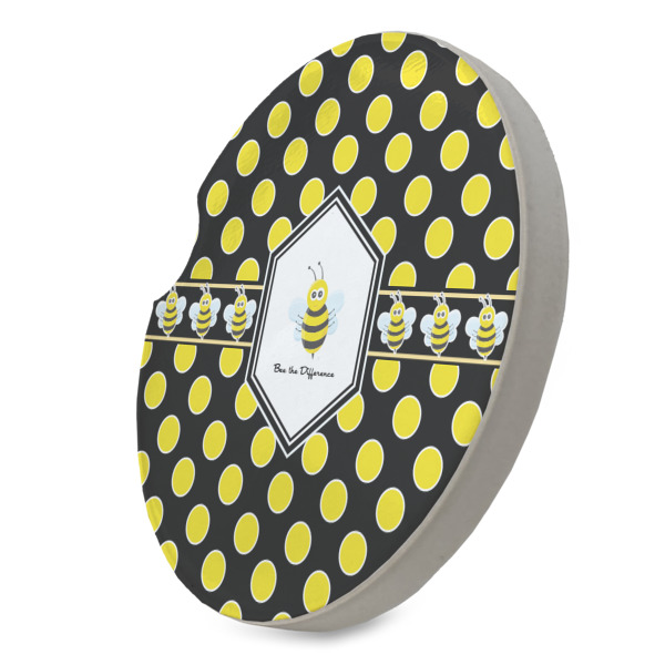 Custom Design - Sandstone Car Coaster - Standing Angle